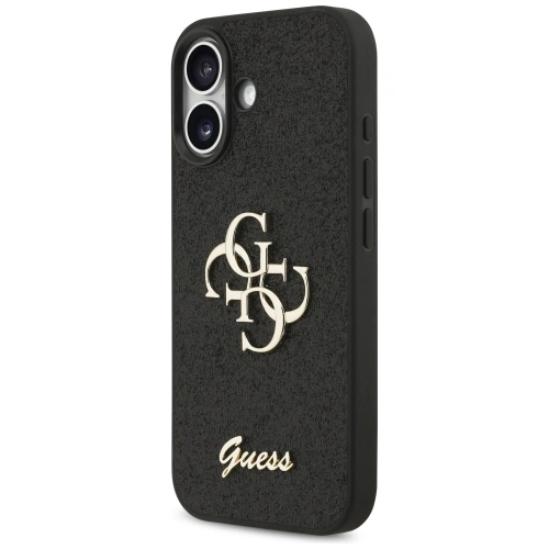 Etui Guess Fixed Glitter Big 4G do Apple iPhone 17 czarny