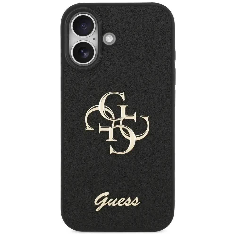 Etui Guess Fixed Glitter Big 4G do Apple iPhone 17 czarny