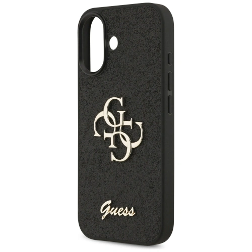 Etui Guess Fixed Glitter Big 4G do Apple iPhone 17 czarny
