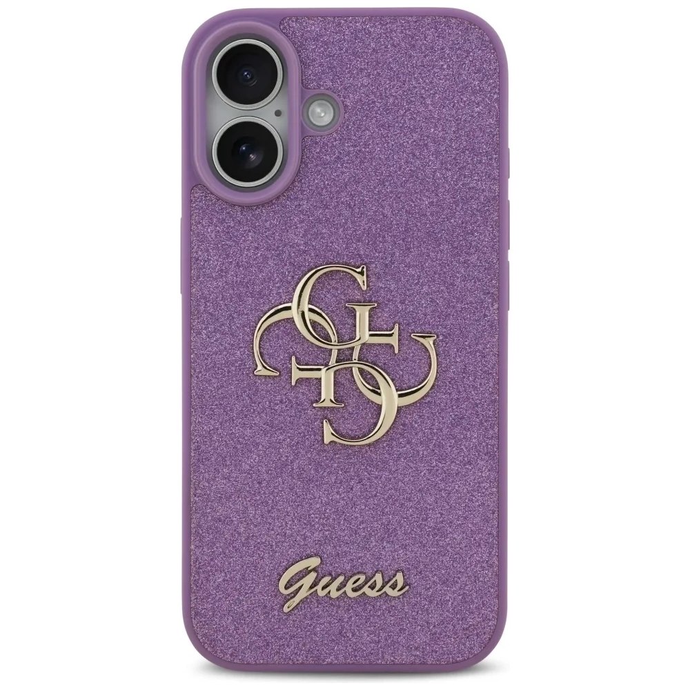 Etui Guess Fixed Glitter Big 4G do Apple iPhone 17 liliowy