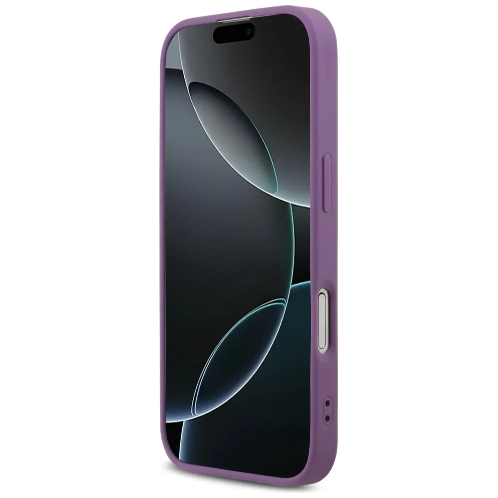 Etui Guess Fixed Glitter Big 4G do Apple iPhone 17 liliowy