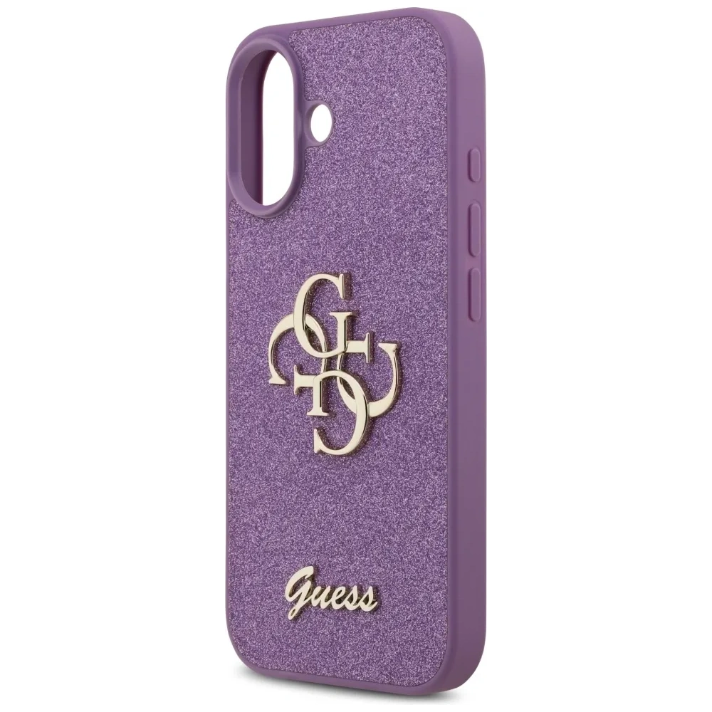 Etui Guess Fixed Glitter Big 4G do Apple iPhone 17 liliowy