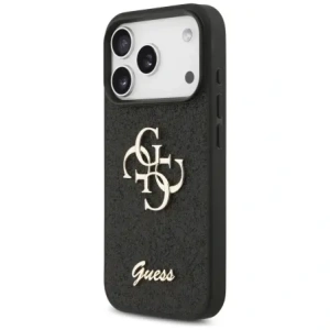 Etui Guess Fixed Glitter Big 4G do Apple iPhone 17 Pro czarny