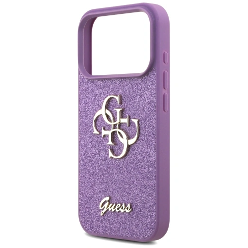 Etui Guess Fixed Glitter Big 4G do Apple iPhone 17 Pro liliowy
