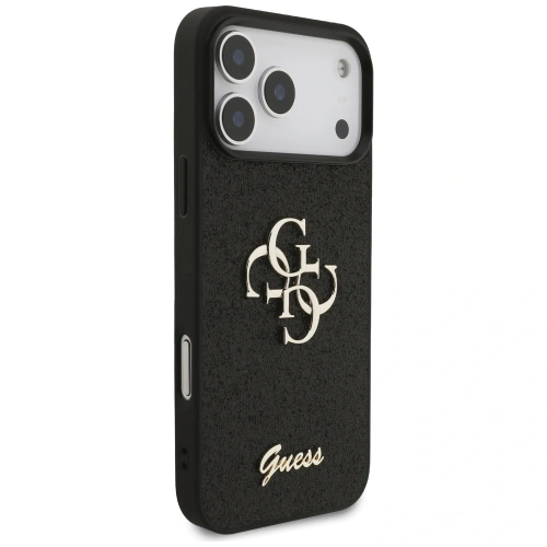 Etui Guess Fixed Glitter Big 4G do Apple iPhone 17 Pro Max czarny