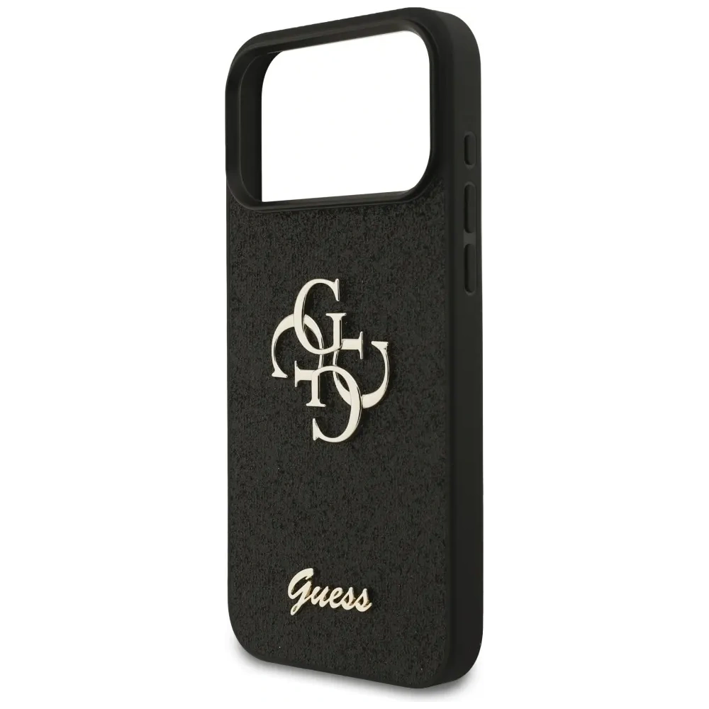 Etui Guess Fixed Glitter Big 4G do Apple iPhone 17 Pro Max czarny