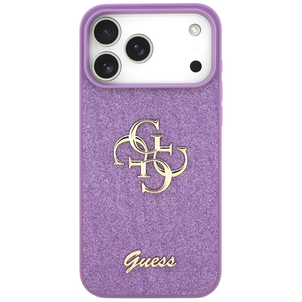 Etui Guess Fixed Glitter Big 4G do Apple iPhone 17 Pro Max liliowy