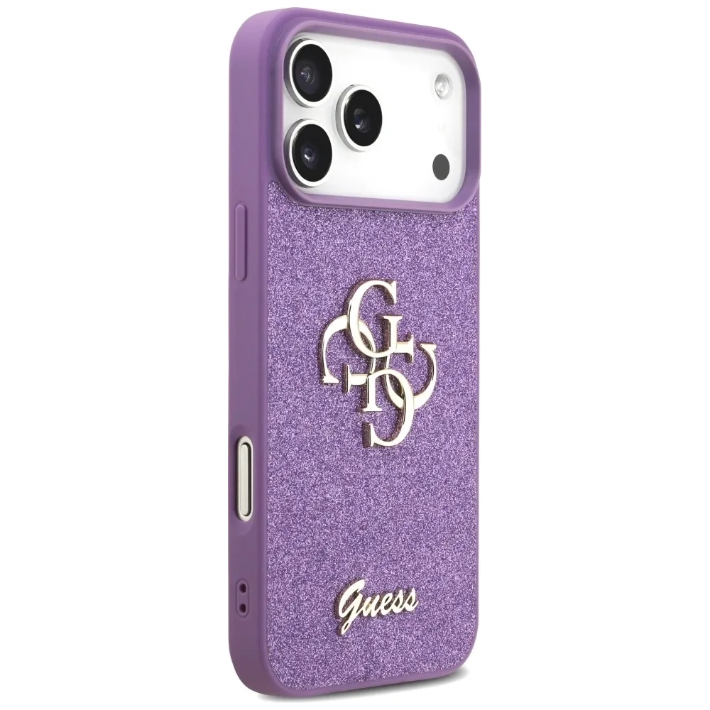 Etui Guess Fixed Glitter Big 4G do Apple iPhone 17 Pro Max liliowy