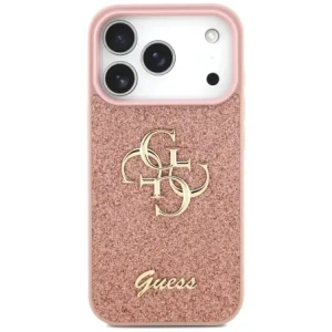 Etui Guess Fixed Glitter Big 4G do Apple iPhone 17 Pro różowy