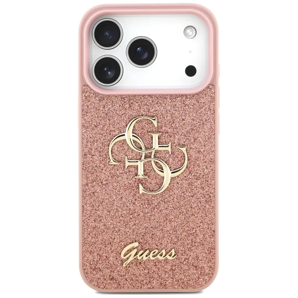 Etui Guess Fixed Glitter Big 4G do Apple iPhone 17 Pro różowy