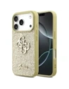 Etui Guess Fixed Glitter Big 4G do Apple iPhone 17 Pro złoty