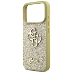 Etui Guess Fixed Glitter Big 4G do Apple iPhone 17 Pro złoty