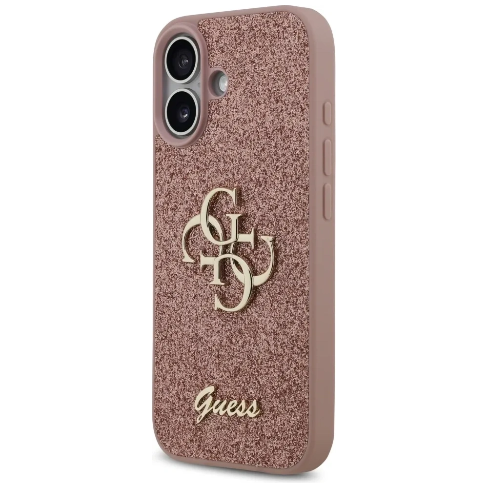 Etui Guess Fixed Glitter Big 4G do Apple iPhone 17 różowy