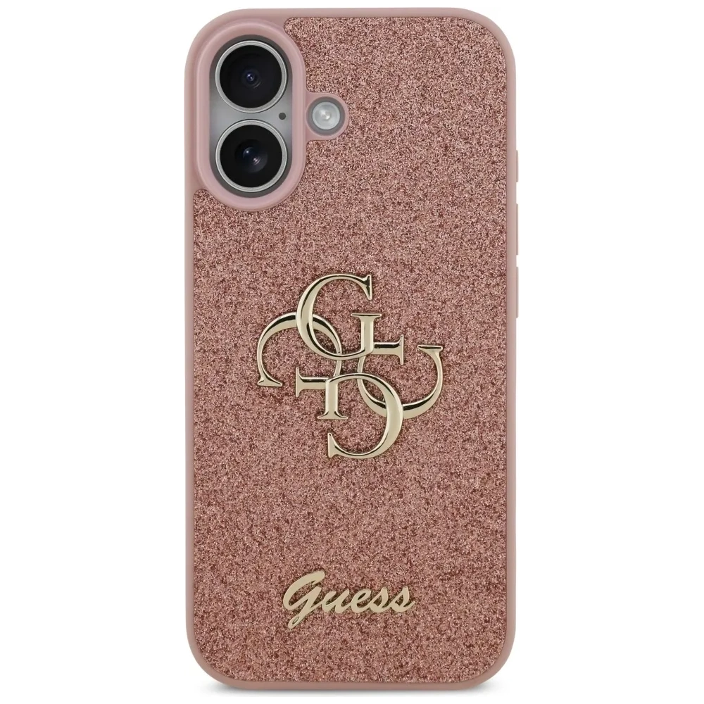 Etui Guess Fixed Glitter Big 4G do Apple iPhone 17 różowy