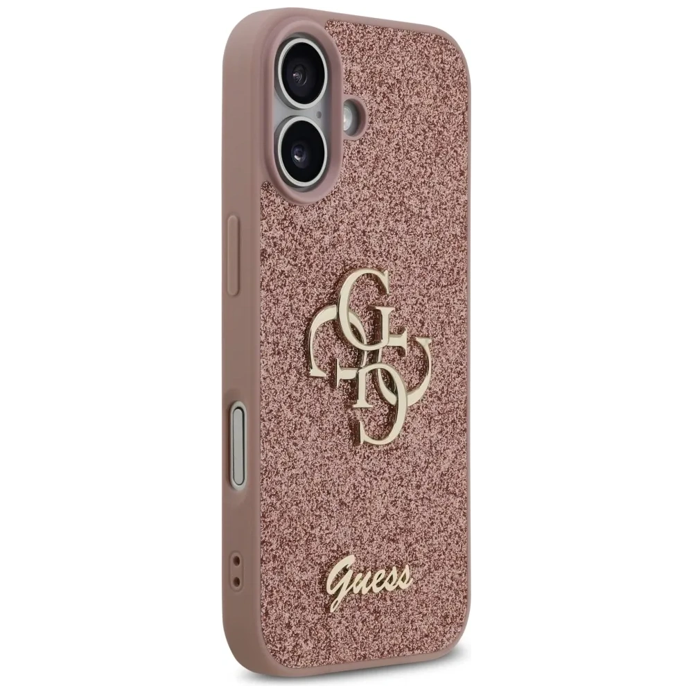 Etui Guess Fixed Glitter Big 4G do Apple iPhone 17 różowy
