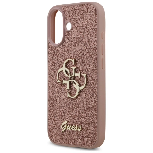 Etui Guess Fixed Glitter Big 4G do Apple iPhone 17 różowy