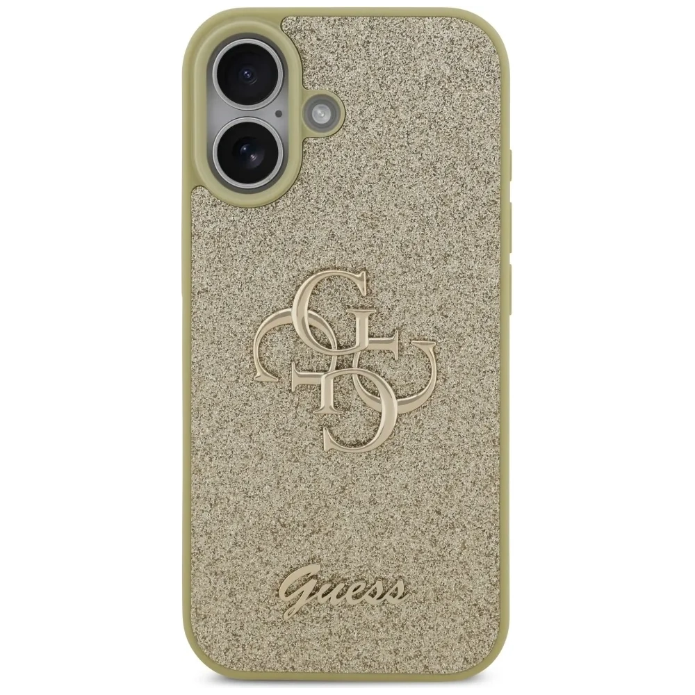 Etui Guess Fixed Glitter Big 4G do Apple iPhone 17 złoty