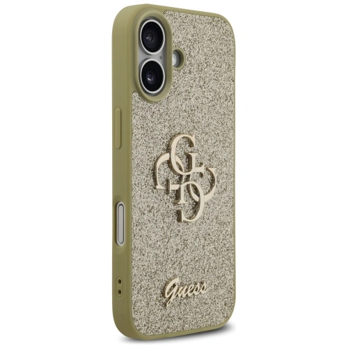 Etui Guess Fixed Glitter Big 4G do Apple iPhone 17 złoty