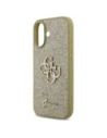 Etui Guess Fixed Glitter Big 4G do Apple iPhone 17 złoty