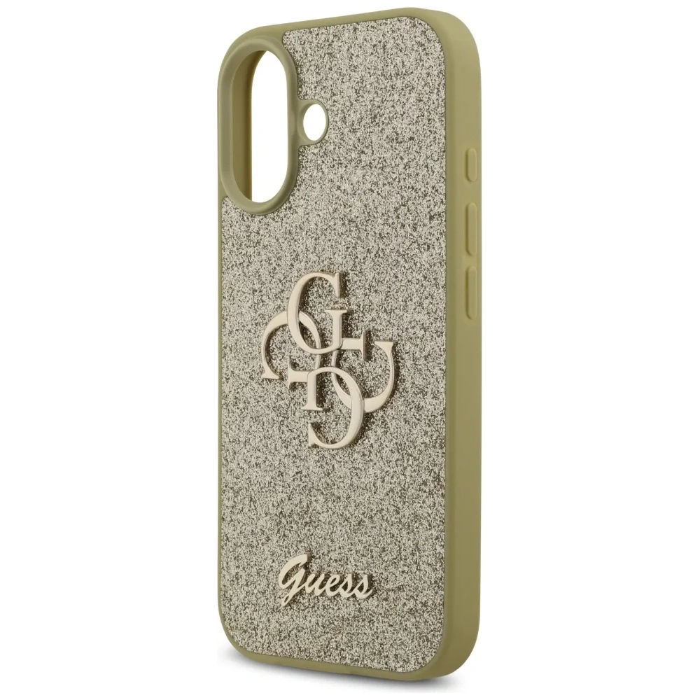 Etui Guess Fixed Glitter Big 4G do Apple iPhone 17 złoty