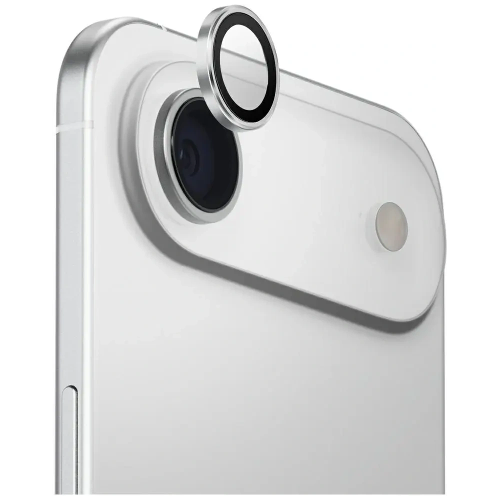 Szkło na obiektyw aparatu UNIQ Optix Aluminium Camera Lens Protector do Apple iPhone Air z aplikatorem srebrny