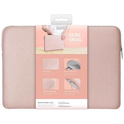 Torba na laptopa UNIQ Cyprus Ridge Edition Laptop Sleeve 14" water-resistant neoprene różowy