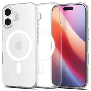 Etui Spigen Liquid Crystal Mag MagSafe do Apple iPhone 17 Clear/white