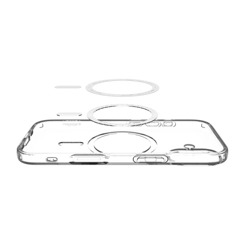Etui Spigen Liquid Crystal Mag MagSafe do Apple iPhone 17 Clear/white