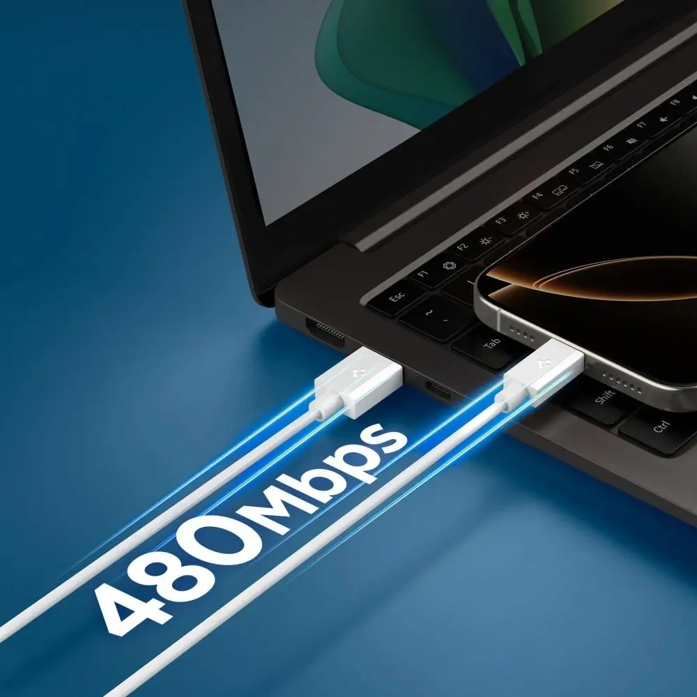 Kabel Spigen EB6010AC Essential USB-C Cable 60W 100cm White