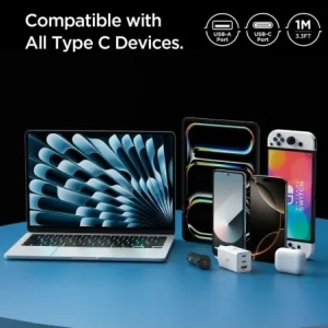 Kabel Spigen EB6010AC Essential USB-C Cable 60W 100cm White