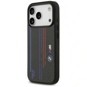 Etui BMW M Kevlar Lines & Logo MagSafe do Apple iPhone 17 Pro czarny
