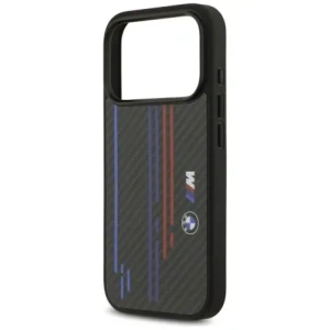 Etui BMW M Kevlar Lines & Logo MagSafe do Apple iPhone 17 Pro czarny