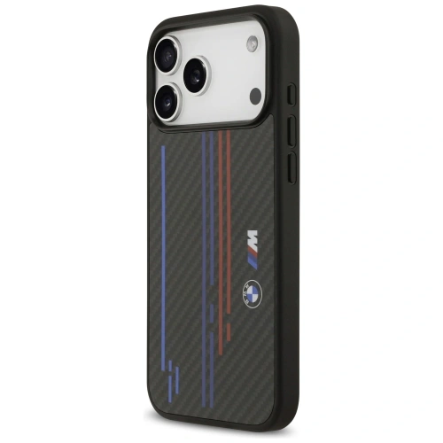Etui BMW M Kevlar Lines & Logo MagSafe do Apple iPhone 17 Pro Max czarny