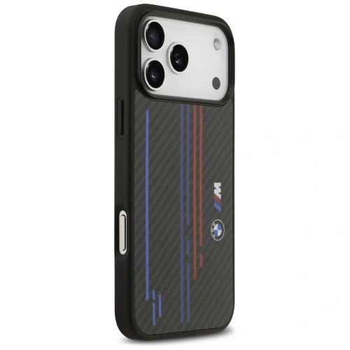 Etui BMW M Kevlar Lines & Logo MagSafe do Apple iPhone 17 Pro Max czarny