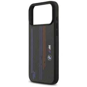 Etui BMW M Kevlar Lines & Logo MagSafe do Apple iPhone 17 Pro Max czarny