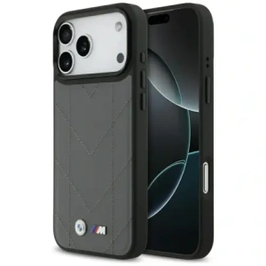 Etui BMW M Quilted Logo MagSafe do Apple iPhone 17 Pro Max antracyt