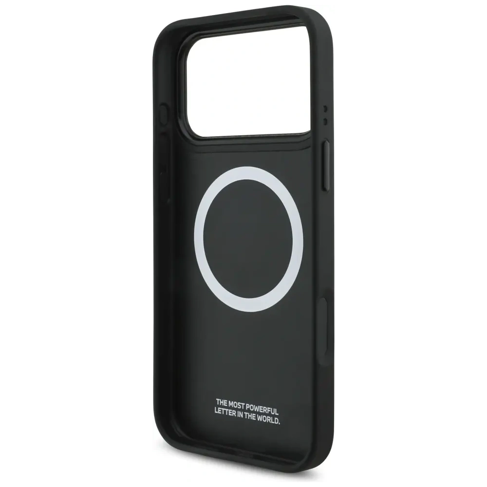 Etui BMW M Quilted Logo MagSafe do Apple iPhone 17 Pro Max niebieski