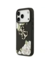 Etui Guess Grained Roses & Big 4G Logo do Apple iPhone 17 Pro czarny