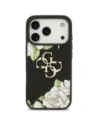 Etui Guess Grained Roses & Big 4G Logo do Apple iPhone 17 Pro czarny