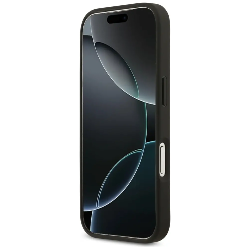 Etui Guess Grained Roses & Big 4G Logo do Apple iPhone 17 Pro czarny