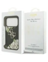 Etui Guess Grained Roses & Big 4G Logo do Apple iPhone 17 Pro czarny