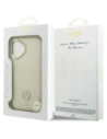 Etui Guess Grained Strass Logo MagSafe do Apple iPhone 17 beżowy