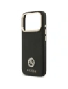 Etui Guess Grained Strass Logo MagSafe do Apple iPhone 17 Pro czarny