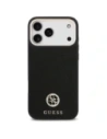 Etui Guess Grained Strass Logo MagSafe do Apple iPhone 17 Pro Max czarny