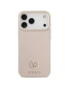 Etui Guess Grained Strass Logo MagSafe do Apple iPhone 17 Pro Max różowy