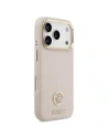 Etui Guess Grained Strass Logo MagSafe do Apple iPhone 17 Pro różowy