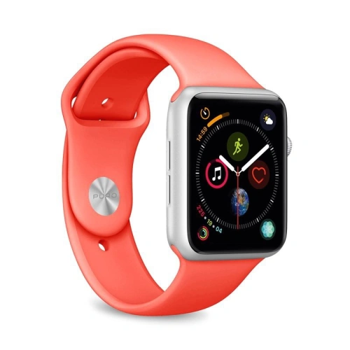 Kup Elastický pásek PURO ICON Band Apple Watch 4/5/6/7/SE/8/9/Ultra 44/45/49mm (S/M & M/L) (Living Coral) - PUR084LIVCOR - {ean13} - Sklep Home Screen