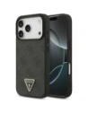Etui Guess Leather 4G Triangle Strass MagSafe do Apple iPhone 17 Pro czarny