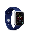Elastický pásek PURO ICON Band Apple Watch 4/5/6/7/SE/8/9/Ultra 44/45/49mm (S/M & M/L) (námořnická modř)