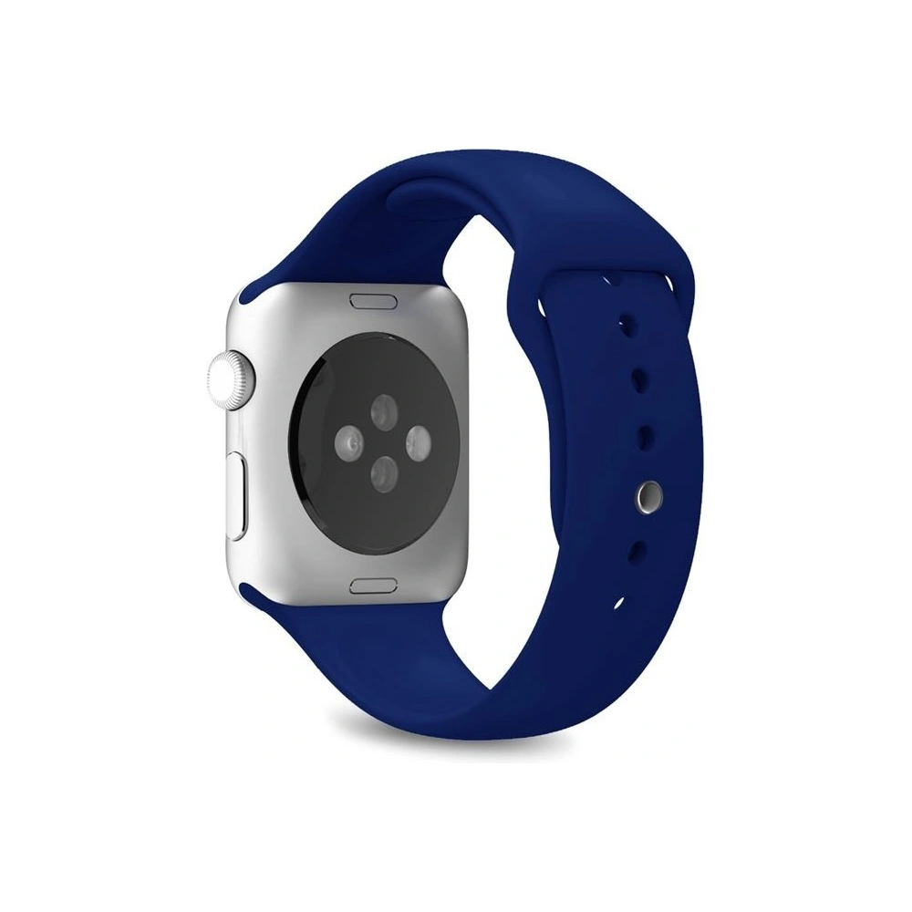 Elastyczny pasek PURO ICON Band Apple Watch 4/5/6/7/SE/8/9/Ultra 44/45/49mm (S/M & M/L) (granatowy)